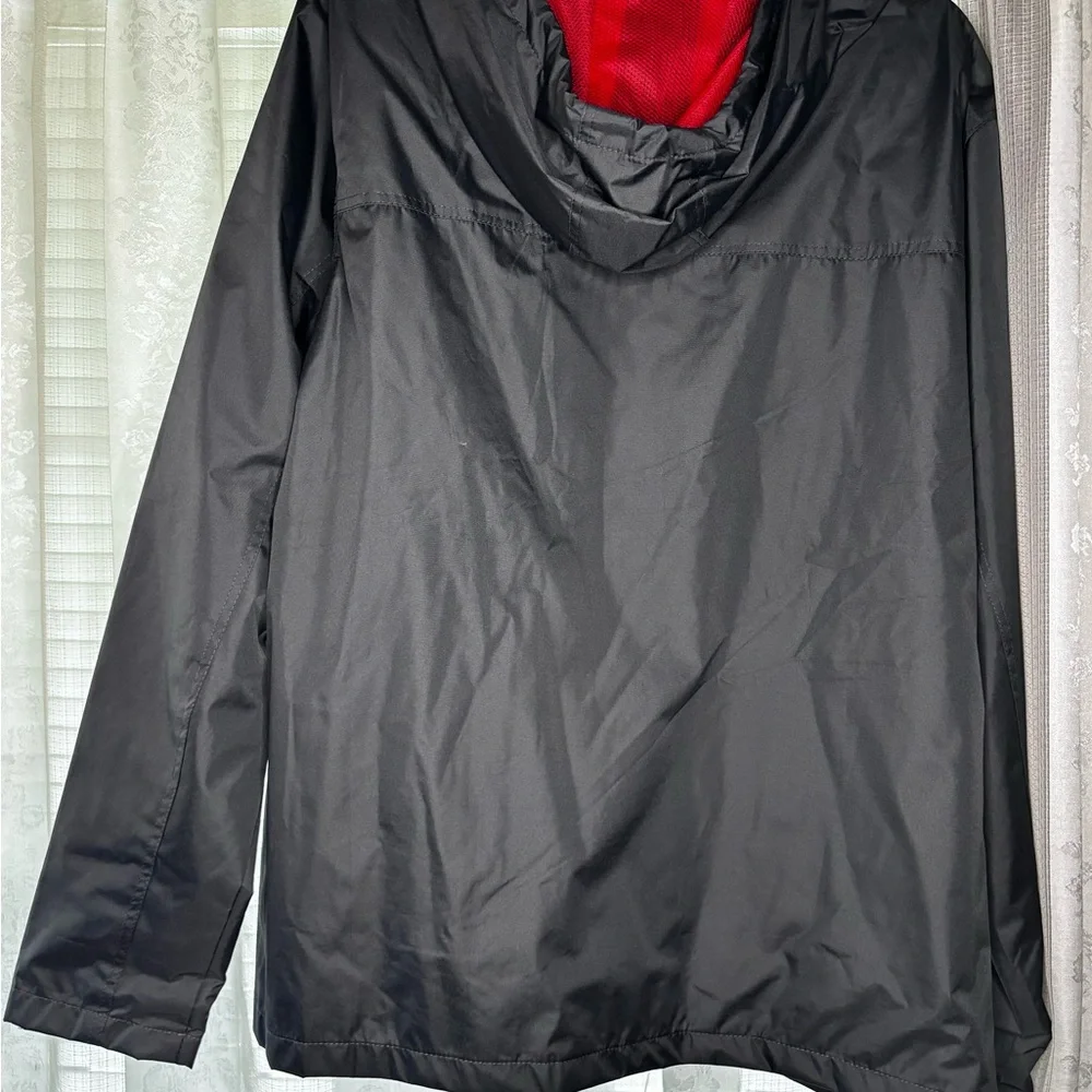 Men's Black and‎ Red Windbreaker